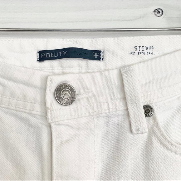 FIDELITY Stevie White Denim Jeans Sz 26 - Picture 2 of 8